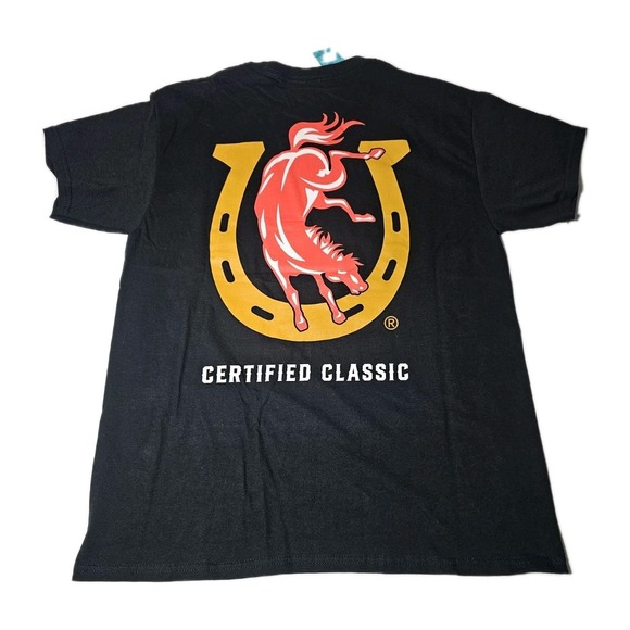 Pabst Colt 45 T-Shirt Men's Large Black Front And Back Graphic Short Sleeve NWT - Picture 2 of 6